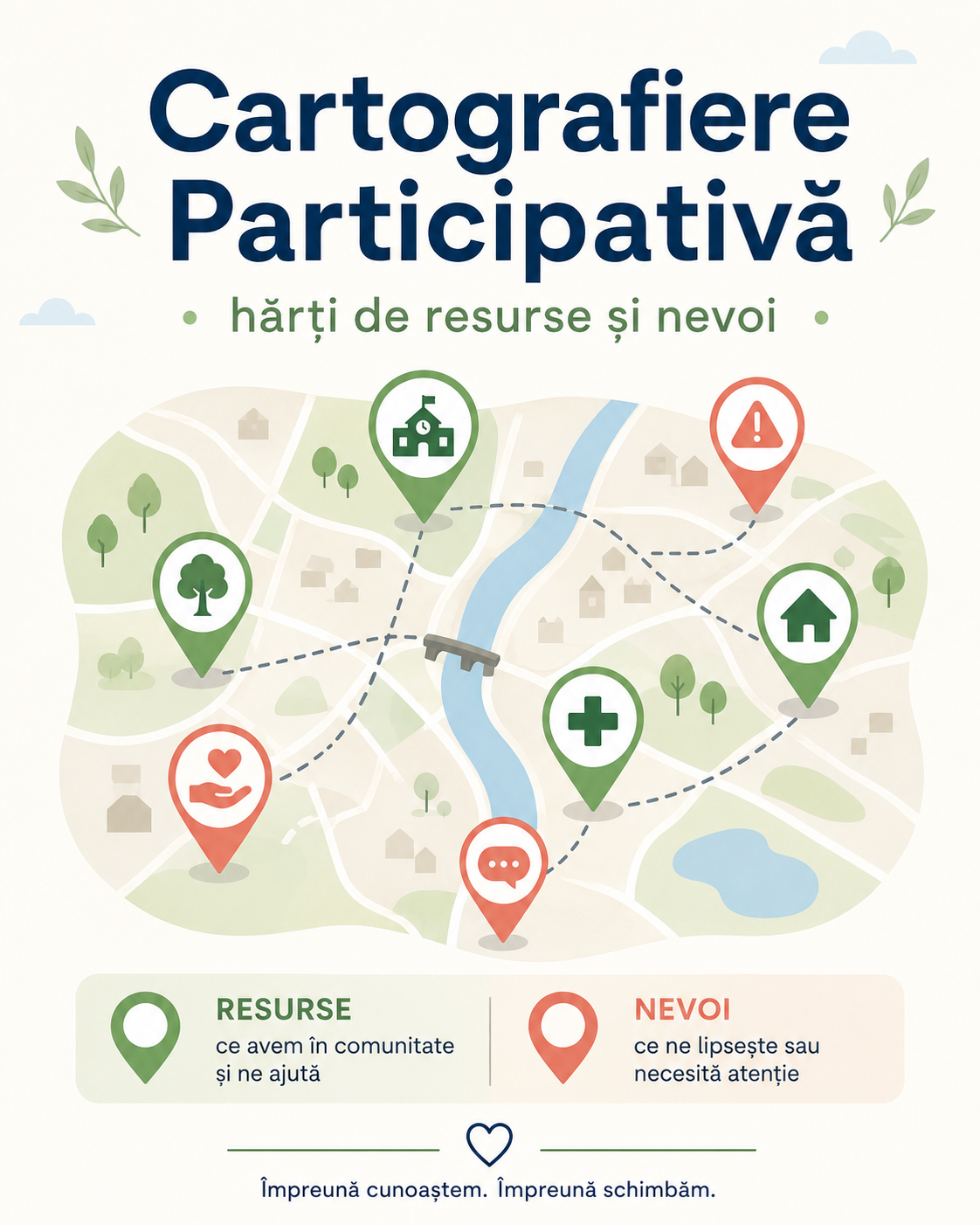 Cartografiere Participativă : hărți de resurse și nevoi